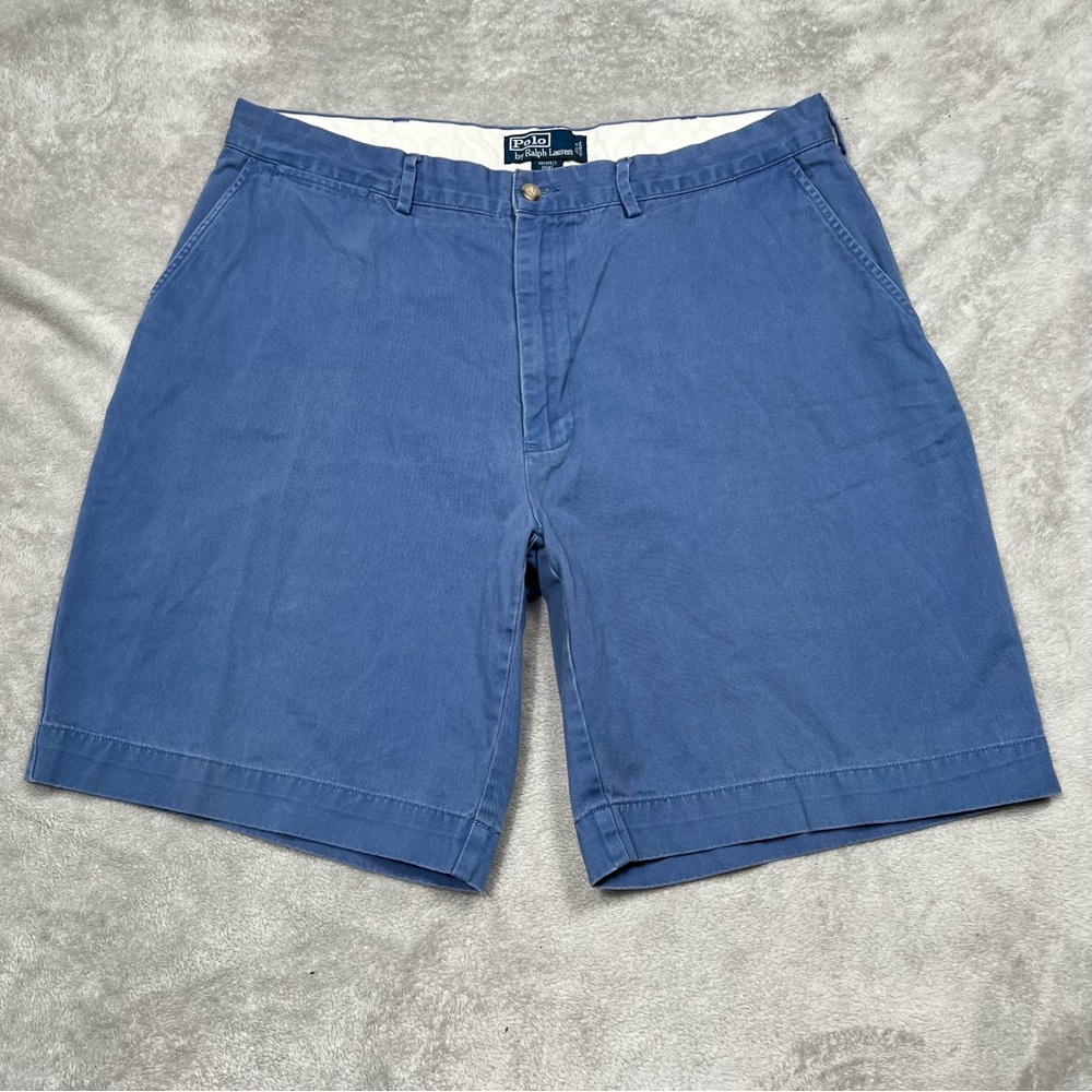 Polo Ralph Lauren Prospect Chino Shorts Mens 36 Blue Cotton Summer Preppy